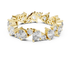 Pear & Round Moissanite Eternity Band 2.22 CTW