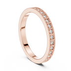 0.32 CTW 14K Gold Unique Moissanite Diamond Eternity Ring