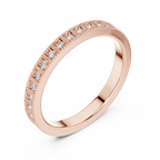 0.32 CTW 14K Gold Unique Moissanite Diamond Eternity Ring