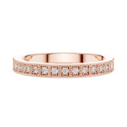 0.32 CTW 14K Gold Unique Moissanite Diamond Eternity Ring