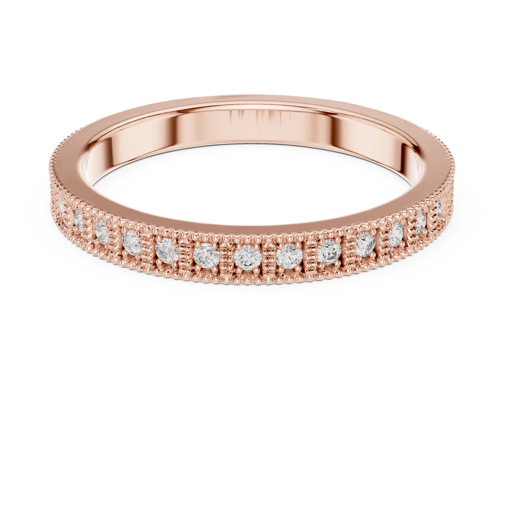 0.32 CTW 14K Gold Unique Moissanite Diamond Eternity Ring