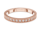 0.32 CTW 14K Gold Unique Moissanite Diamond Eternity Ring