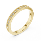 0.32 CTW 14K Gold Unique Moissanite Diamond Eternity Ring