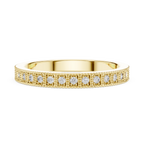 0.32 CTW 14K Gold Unique Moissanite Diamond Eternity Ring