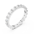 18K Gold Baguette Lab Diamond Handcrafted Eternity Band 1.25 CTW