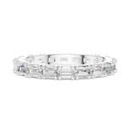 18K Gold Baguette Lab Diamond Handcrafted Eternity Band 1.25 CTW
