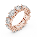 5.40 CTW Multi-Stone D Color Lab Diamond Eternity Band