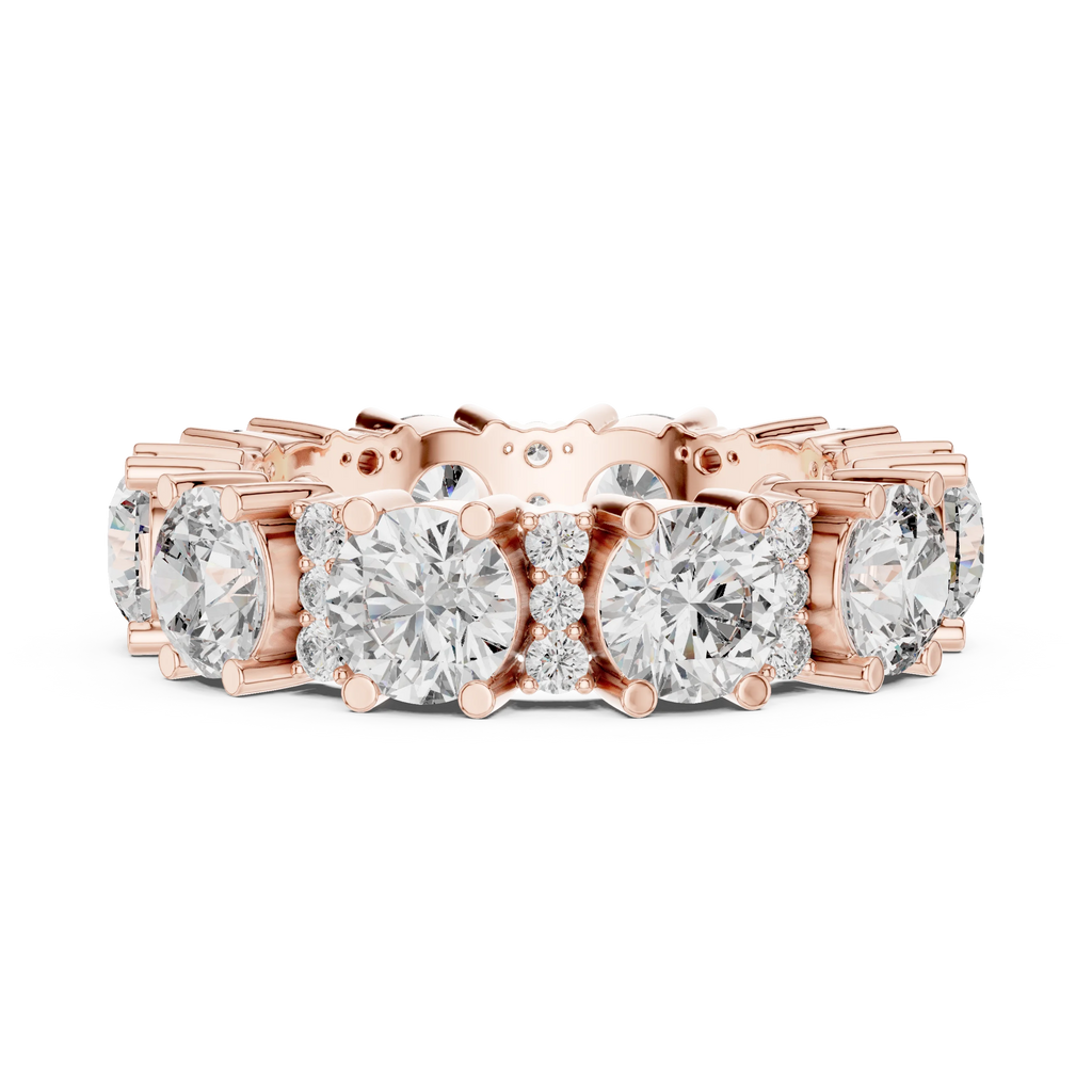 5.40 CTW Multi-Stone D Color Lab Diamond Eternity Band