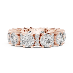 5.40 CTW Multi-Stone D Color Lab Diamond Eternity Band