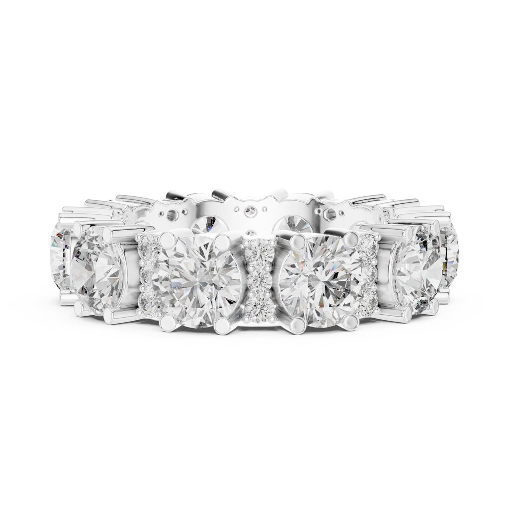 5.40 CTW Multi-Stone D Color Lab Diamond Eternity Band