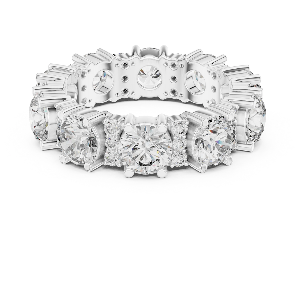 5.40 CTW Multi-Stone D Color Lab Diamond Eternity Band
