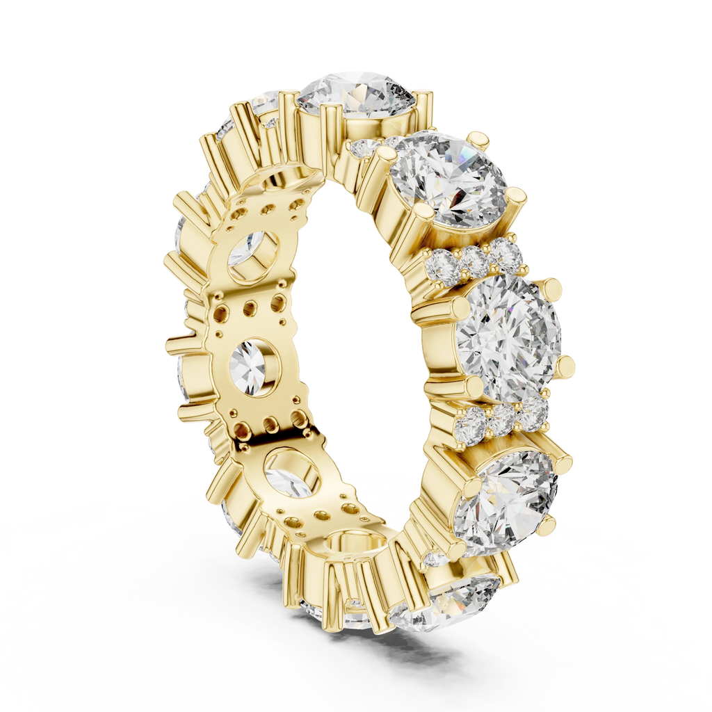 5.40 CTW Multi-Stone D Color Lab Diamond Eternity Band