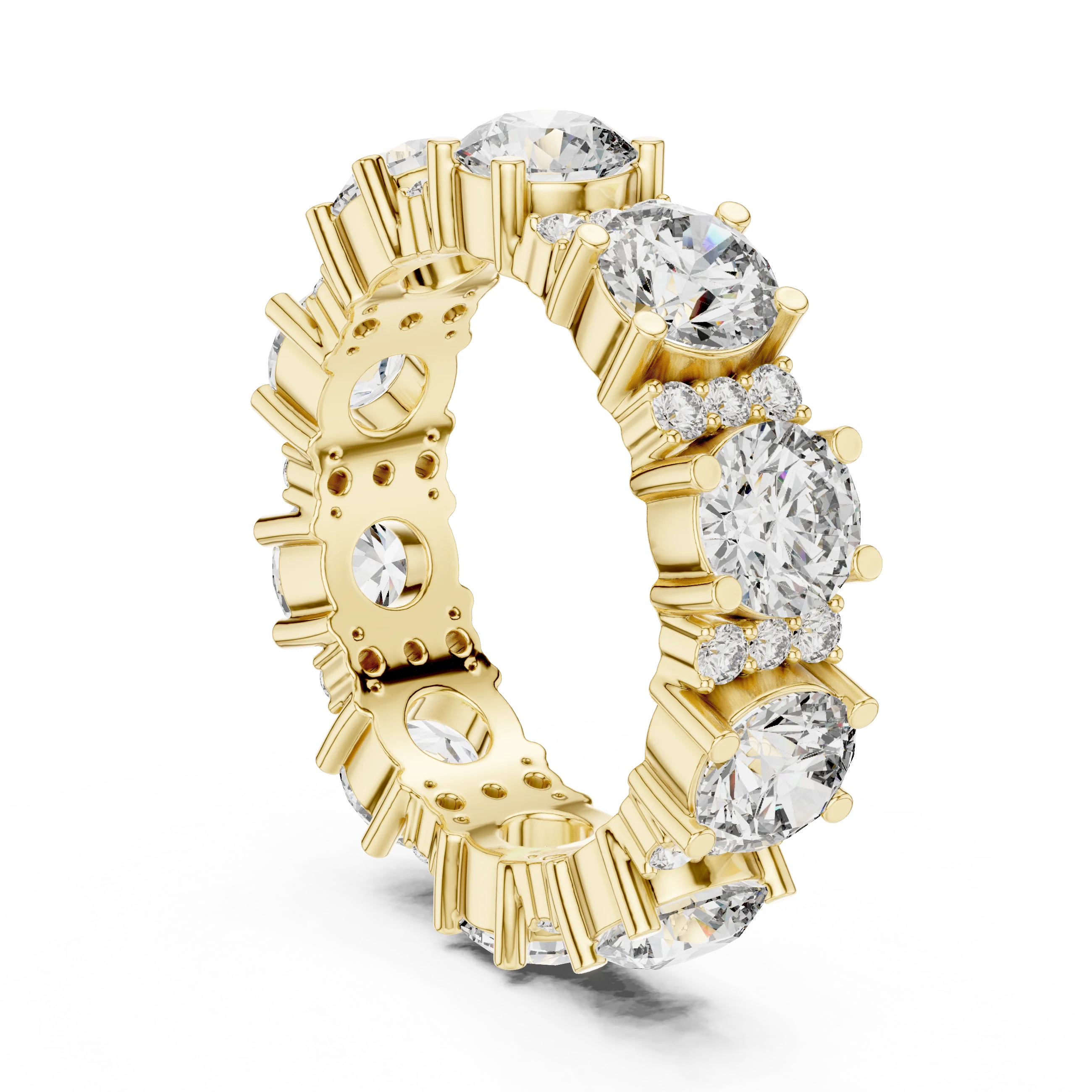 5.40 CTW Multi-Stone D Color Lab Diamond Eternity Band