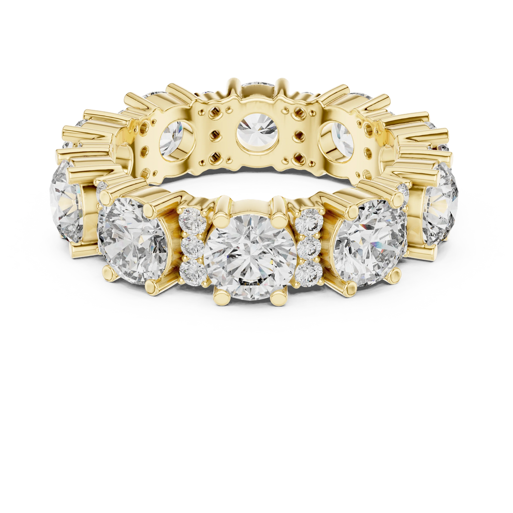 5.40 CTW Multi-Stone D Color Lab Diamond Eternity Band