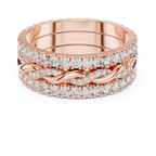 1.41 CTW Twisted 925 Silver VVS1 Moissanite Diamond Eternity Ring