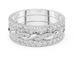 1.41 CTW Twisted 925 Silver VVS1 Moissanite Diamond Eternity Ring