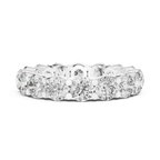 10K Gold Round Moissanite Eternity Band 4.80 CTW