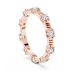 Moissanite Round Eternity Band 0.65 CTW Brilliant Cut
