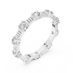 Moissanite Round Eternity Band 0.65 CTW Brilliant Cut