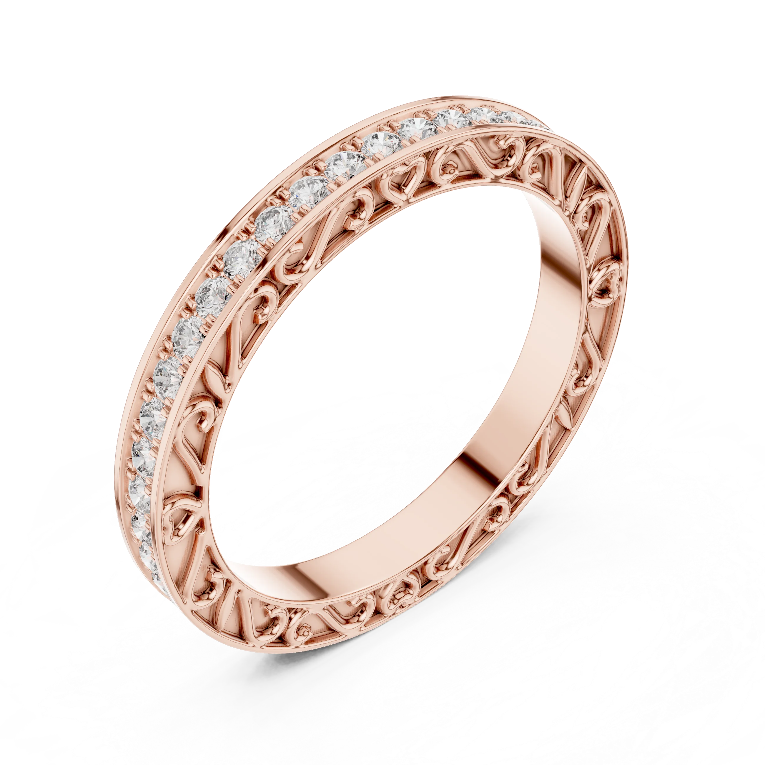 Designer Round Lab Grown Diamond Eternity Band 0.50 CTW