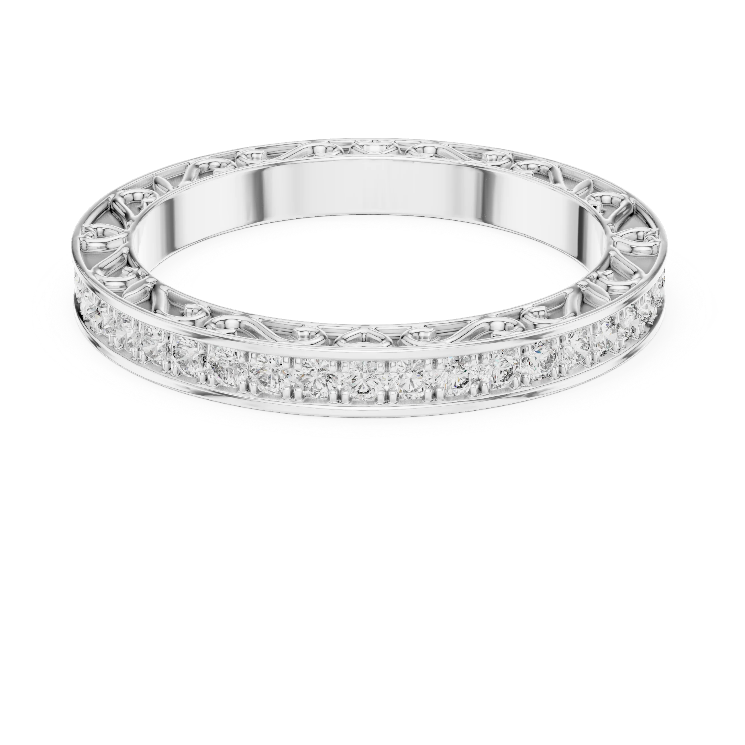 Designer Round Lab Grown Diamond Eternity Band 0.50 CTW