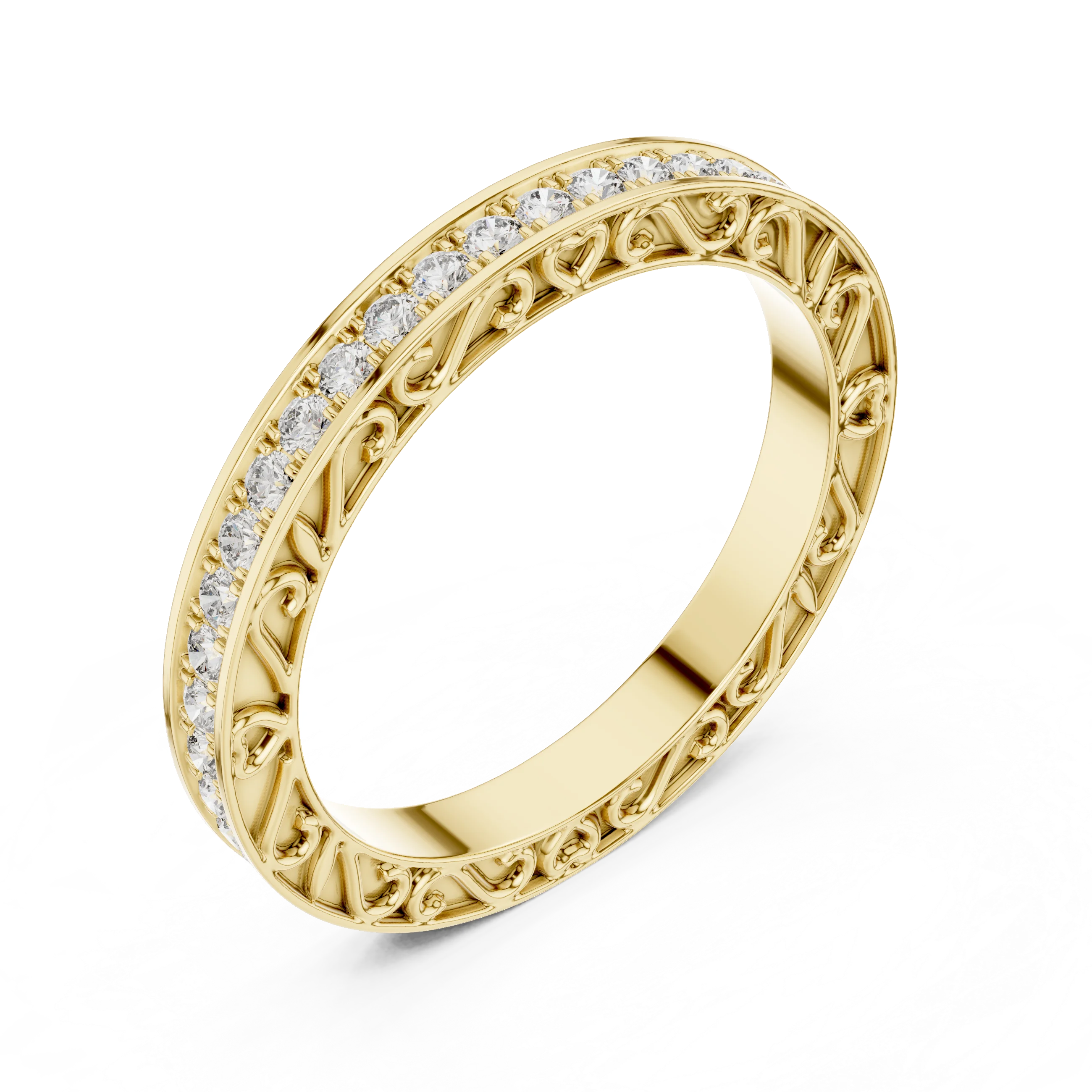 Designer Round Lab Grown Diamond Eternity Band 0.50 CTW