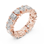 4.19 CTTW Multi-Shape Lab Diamond VVS 10K Gold Eternity Band
