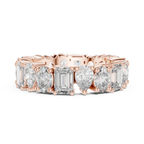 4.19 CTTW Multi-Shape Lab Diamond VVS 10K Gold Eternity Band