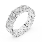 4.19 CTTW Multi-Shape Lab Diamond VVS 10K Gold Eternity Band