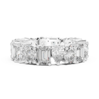 4.19 CTTW Multi-Shape Lab Diamond VVS 10K Gold Eternity Band