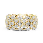3.28 CT Shared Prong Oval Moissanite Engagement Ring