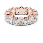 14K Gold Round Lab Diamond Eternity Band