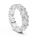 14K Gold Round Lab Diamond Eternity Band