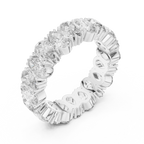 14K Gold Round Lab Diamond Eternity Band