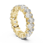 14K Gold Round Lab Diamond Eternity Band
