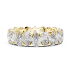 14K Gold Round Lab Diamond Eternity Band