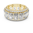 14K White Gold Round VVS1 Moissanite Ring 12.51 CT