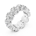 Round Moissanite Pave VVS1 D Color Engagement Ring