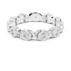 10K Gold Round Moissanite Handcrafted Eternity Band 2.25 CTW