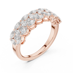 14K Gold Marquise Lab Diamond Anniversary Ring 1.20 CTW