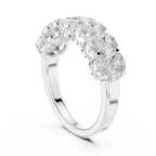 14K Gold Marquise Lab Diamond Anniversary Ring 1.20 CTW