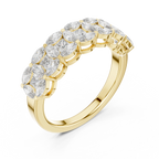 14K Gold Marquise Lab Diamond Anniversary Ring 1.20 CTW