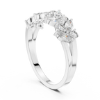 0.69 CT Lab Diamond VVS Marquise 10K Anniversary Ring