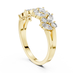 0.69 CT Lab Diamond VVS Marquise 10K Anniversary Ring