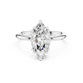 14K Yellow Gold 2.06 CTW Marquise Cut Moissanite Hidden Halo Engagement Diamond Ring