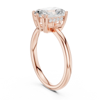 14K Yellow Gold 2.06 CTW Radiant Cut Moissanite Hidden Halo Engagement Diamond Ring
