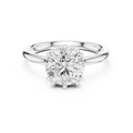 14K Yellow Gold 2.06 CTW Round Cut Moissanite Hidden Halo Engagement Diamond Ring
