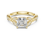 1.81 CT VVS1 D Color Asscher Cut Diamond White Gold Engagement Ring