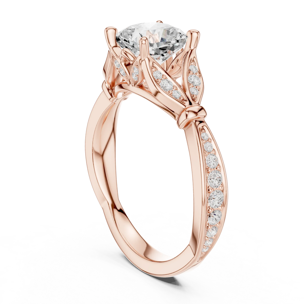 1.81 CT VVS1 D Color Cushion Cut Diamond White Gold Engagement Ring