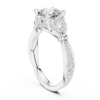 1.81 CT VVS1 D Color Cushion Cut Diamond White Gold Engagement Ring